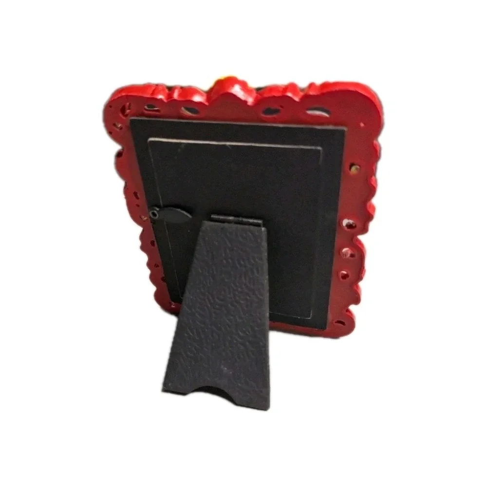 Michaels Ornate Baroque Red Rectangular Picture Frame - Small Tabletop 2.5x3.5